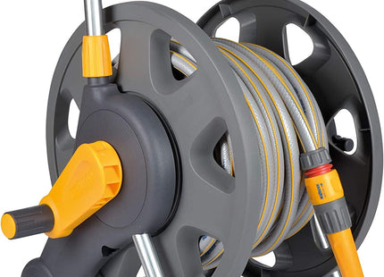 Hozelock HOZ2431 45m Hose Reel with 25m Hose & Hozelock 2515 Multi Sprinkler 79m