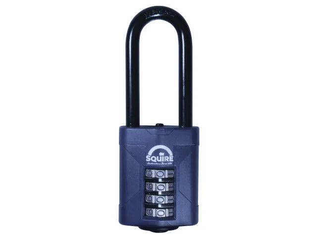 Henry Squire Cp50/2.5 Combination Padlock 4-Wheel 50Mm Extra Long Shackle 63.5Mm