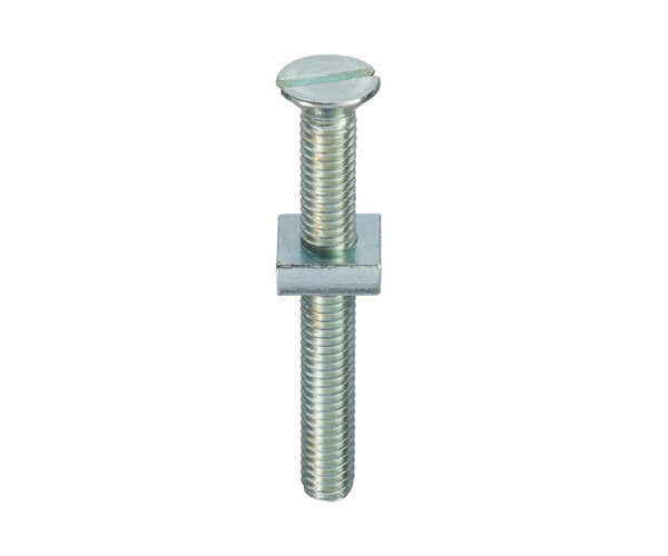 Unifix Grade 4.8 Countersunk Head Gutter Bolts And Sq Nuts DIN 963 Bright Zinc Plated - M6 x 50 (Box of 200)