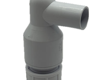 McAlpine R29-NRV 90° Elbow with integral Non-Return Valve Plain Tail Inlet x 19/23mm Universal Outlet