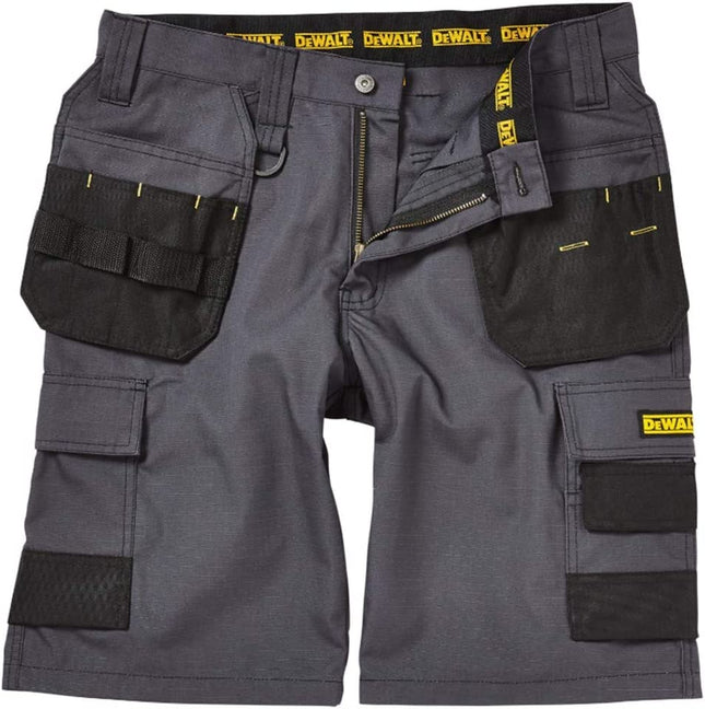 DEWALT Cheverley Lightweight Grey Polycotton Shorts Waist 42In