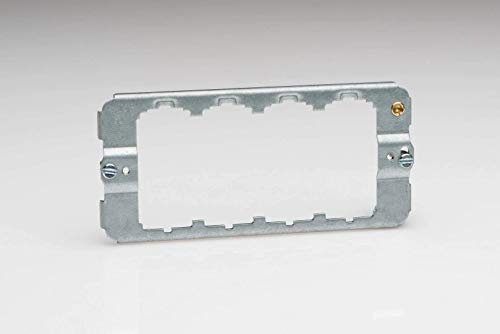 Varilight Z3PGRID4 Grid Mounting Yoke 4 Gang, White, 60x129x14mm