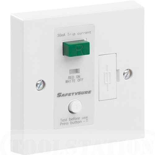 SafetySure RCD Spur White 1-Gang 13A 30mA