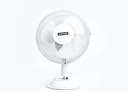 Status 9" Desk Fan WX00402 White