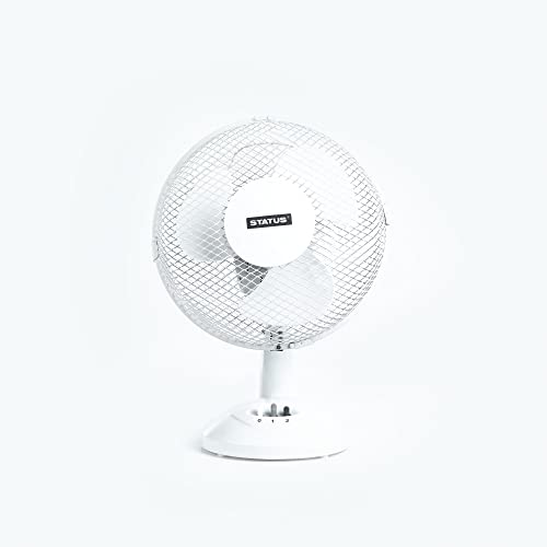 Status 9" Desk Fan WX00402 White