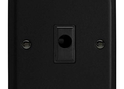 Varilight XYFOB.MB Urban Matt Black 1-Gang 16A Flex Outlet Plate