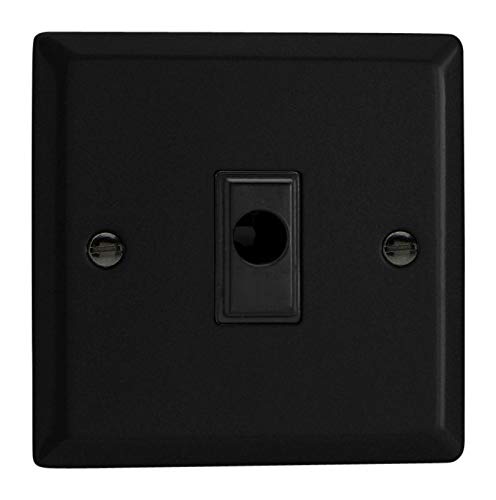 Varilight XYFOB.MB Urban Matt Black 1-Gang 16A Flex Outlet Plate
