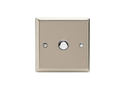 Varilight XNP1 Toggle Switches 1-Gang Satin Chrome
