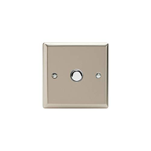 Varilight XNP1 Toggle Switches 1-Gang Satin Chrome
