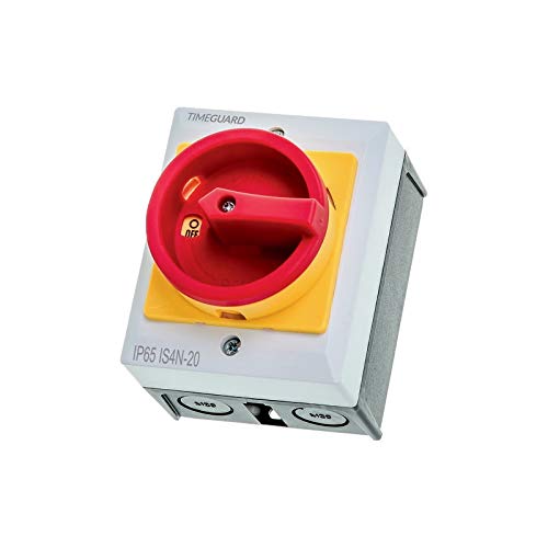 TimeGuard Isolator Weathersafe Rotary Isolator Switch Ð 4 Pole 20A