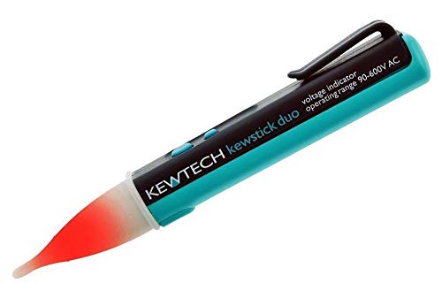 Kewtech KEWSTICKDUO Voltage Tester Pen Volt Stick with Dual Sensitivity CAT IV Rated, Pack of 1