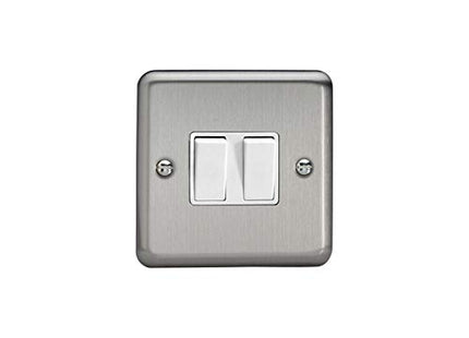 Varilight XS77W Rocker Switches 2-Gang White