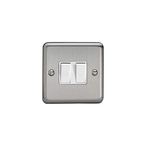 Varilight XS77W Rocker Switches 2-Gang White