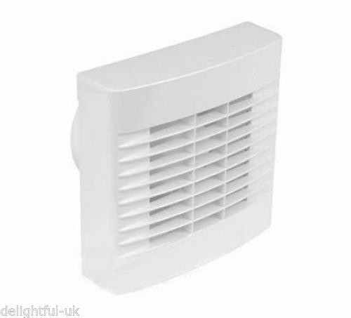 Airvent White Kitchen Extractor Fan with Pullcord 6" 150mm Wall or Window