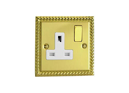 Varilight XG4DW 13A Switched Socket 1-Gang White