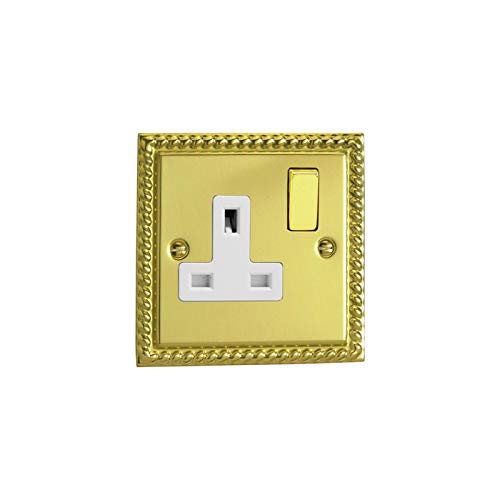 Varilight XG4DW 13A Switched Socket 1-Gang White