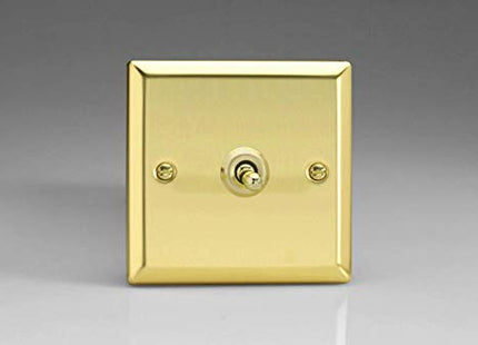 Varilight XVT1 Toggle Switches 1-Gang Victorian Brass