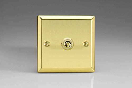 Varilight XVT1 Toggle Switches 1-Gang Victorian Brass