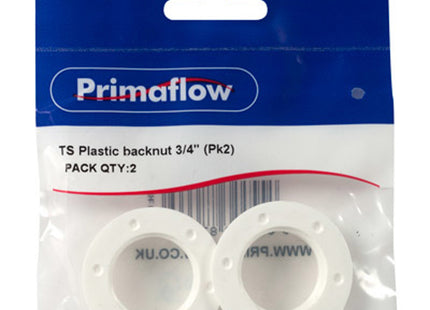 Primaflow Plastic Backnut 3/4" - (1 = PK 2)