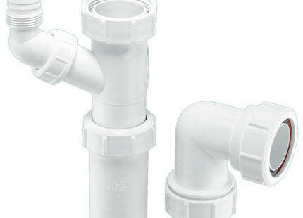 McAlpine WM15 Adjustable Sink Trap with 135° Swivel Nozzle