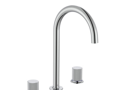 Roca Nu 2Hd 3-H Basin Tap W/O P/U Chrome - A5A3E3FC00 - Modern Design