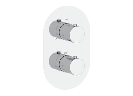 Roca Splash-T Built In 2 Way Thermostatic Mixer - TN50202200000000 - Ideal for Showers