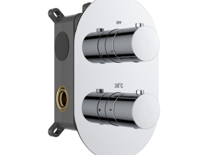 Roca Splash-T Built In 2 Way Thermostatic Mixer - TN50202200000000 - Ideal for Showers