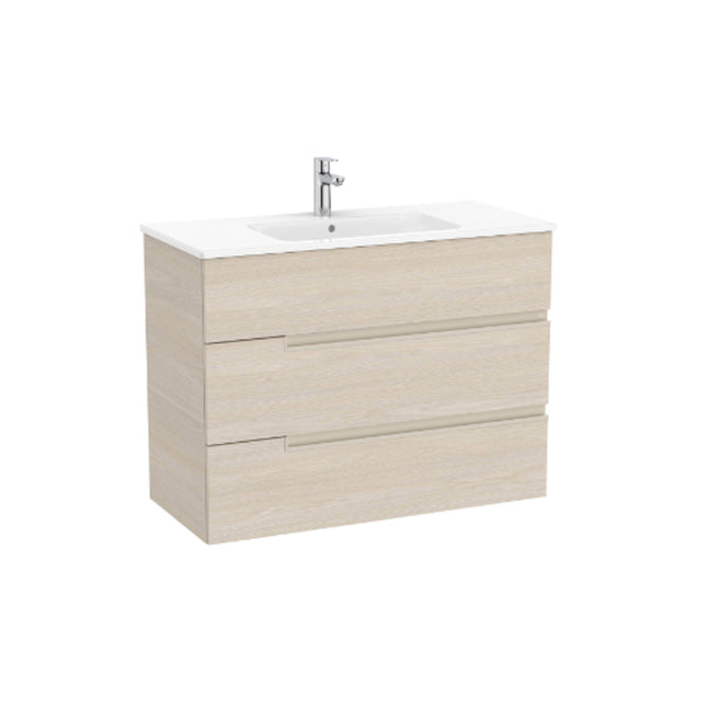Roca Victoria-N 3 Drawer Unit 1000mm x 460mm - A857939541 - Perfect for Bathroom Storage