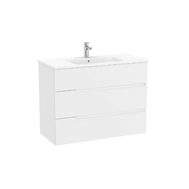 Roca Roca Victoria-N(New) 3 Drw Unit 1000x460mm - A857939509 - Stylish Bathroom Storage