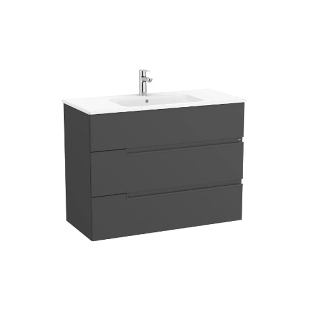 Roca Victoria-N 3 Drawer Unit 1000mm x 460mm - A857939531 - Perfect for Bathroom Storage