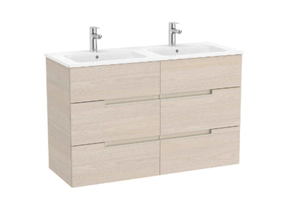 Roca Roca Victoria-N(New) LH 3 Drw Unit 600x460mm L/Ash - A857925541 - Perfect for Bathroom Storage