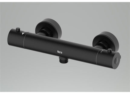 Roca Splash-T Thermostatic Wall Mounted Mixer - Matt Black - TN50202000000001