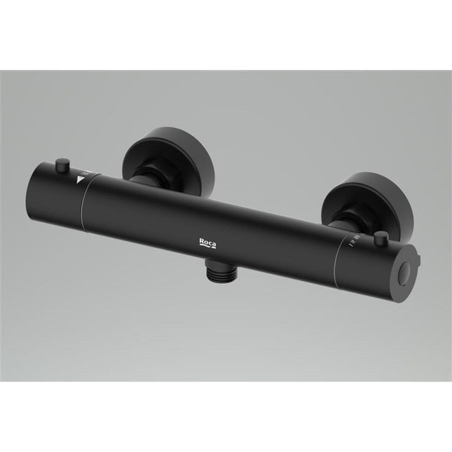 Roca Splash-T Thermostatic Wall Mounted Mixer - Matt Black - TN50202000000001