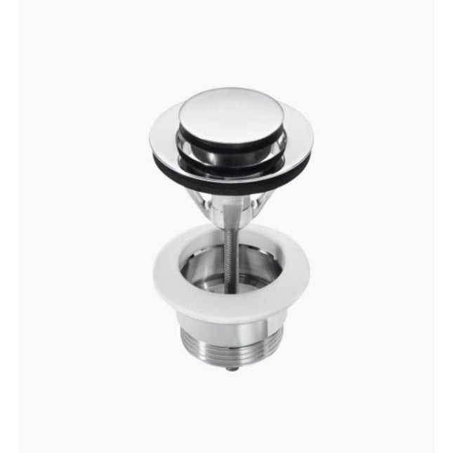 Roca Click-Clack Basin Waste Universal - 40mm Push Cover, Chrome