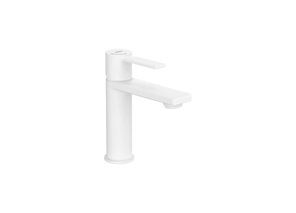 Targa Basin Mixer With Smooth Body - Cold Start, S-Size, M/White