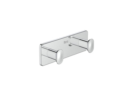 Roca Victoria Square Double Robe Hook Chrome - A817881C00 - Perfect for Hanging Robes