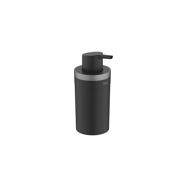 Roca Victoria Square Over Countertop Soap Dispenser - M/Black - Stylish Bathroom Accessory