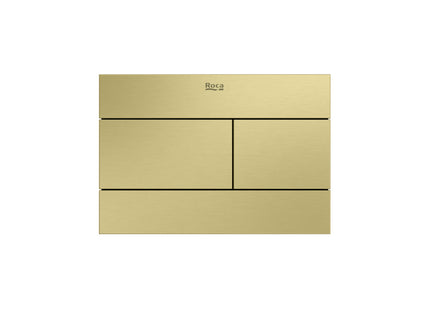 Roca Duplo-S PS2 Flush Plate Brushed Brass - A8902243VA - Modern Bathroom Accessory