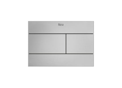 Roca Duplo-S PS2 Flush Plate Brushed Stainless Steel - A890224304 - Modern Bathroom Accessory