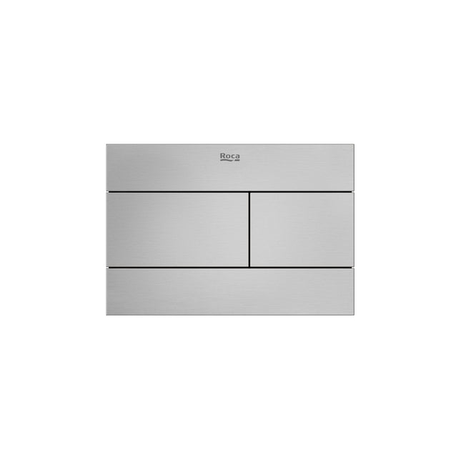 Roca Duplo-S PS2 Flush Plate Brushed Stainless Steel - A890224304 - Modern Bathroom Accessory