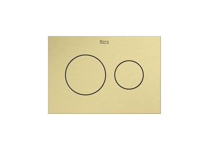Roca Duplo-S PS3 Flush Plate Brushed Brass - A8902233VA - Enhance Your Bathroom