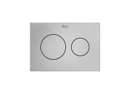 Roca Duplo-S PS3 Flush Plate Brushed - A890223304 - Perfect for Stylish Bathrooms