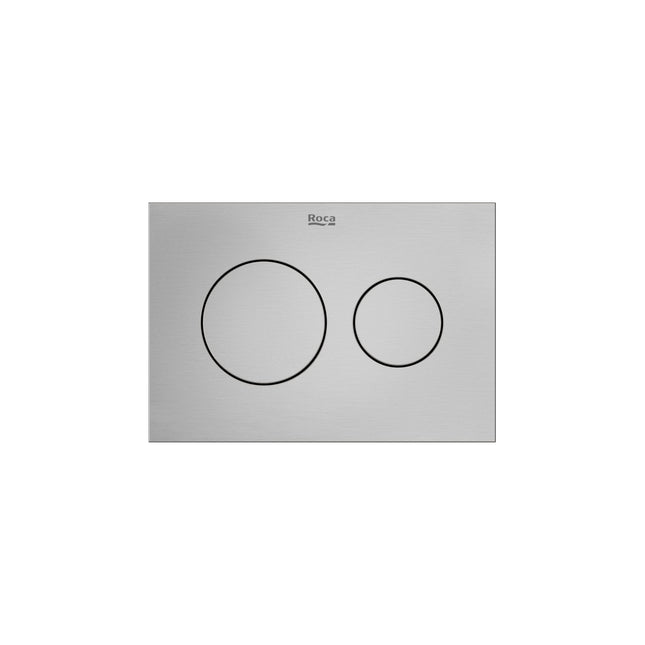 Roca Duplo-S PS3 Flush Plate Brushed - A890223304 - Perfect for Stylish Bathrooms