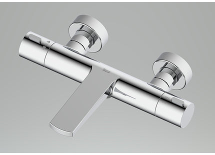 Roca Splash-T Thermostatic Wall-Mounted Bath/Shower Mixer - Chrome