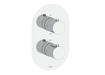 Splash-T Built-In Thermostatic Bath-Shower Mixer, 3 Outlet, Chrome - TN50202800000000