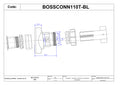 McAlpine BOSSCONN110T-BL Mechanical Soil Pipe Boss Connector
