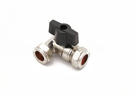 Primaflow QQHL Tee Iso Valve 15mm CP F/Bore + Lever - 10030417