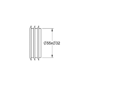 Grohe Rubber Gasket Connector For Flush Pipe - 37119000 - Perfect for Toilet Installations