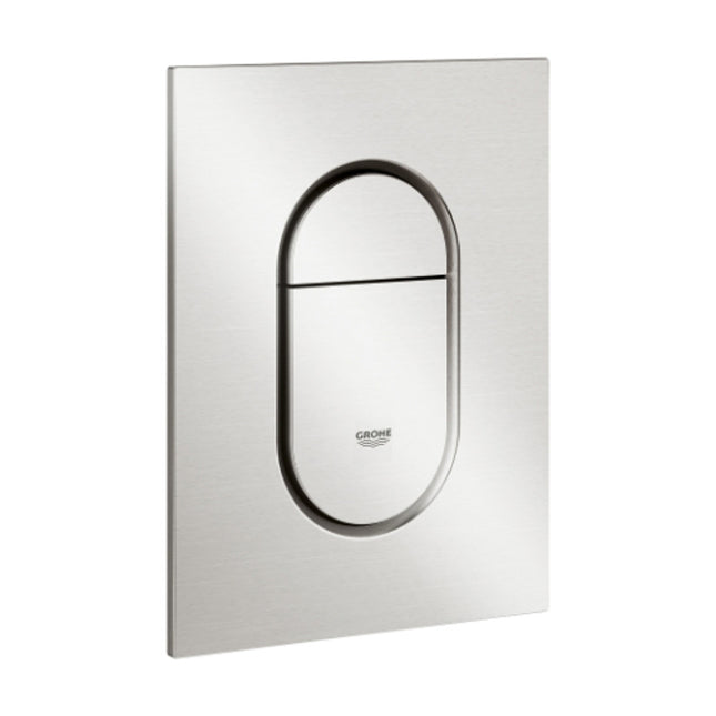 Grohe Arena Cosmo Small Flush Plate Supersteel - 37624DC0 - Modern Bathroom Accessory