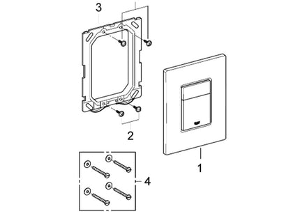 Grohe Skate Cosmo Flush Plate Supersteel - 38732DC0 - Elegant Design
